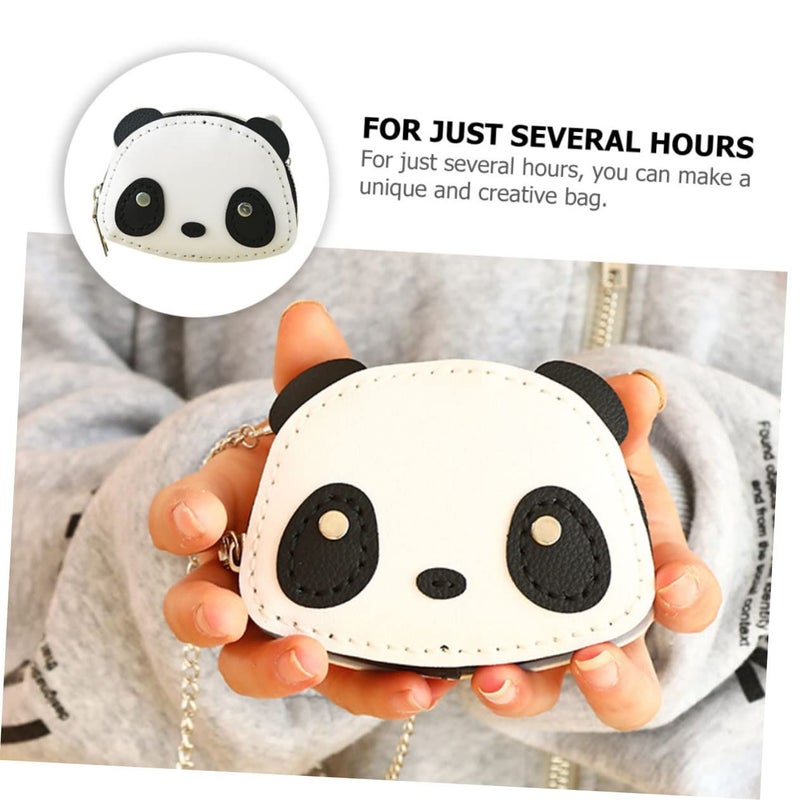 Mini Chain Woven Coin Purse Diy Kit Handmade Craft Supplies For Kids Adjustable Crossbody Travel Bag - Image 5