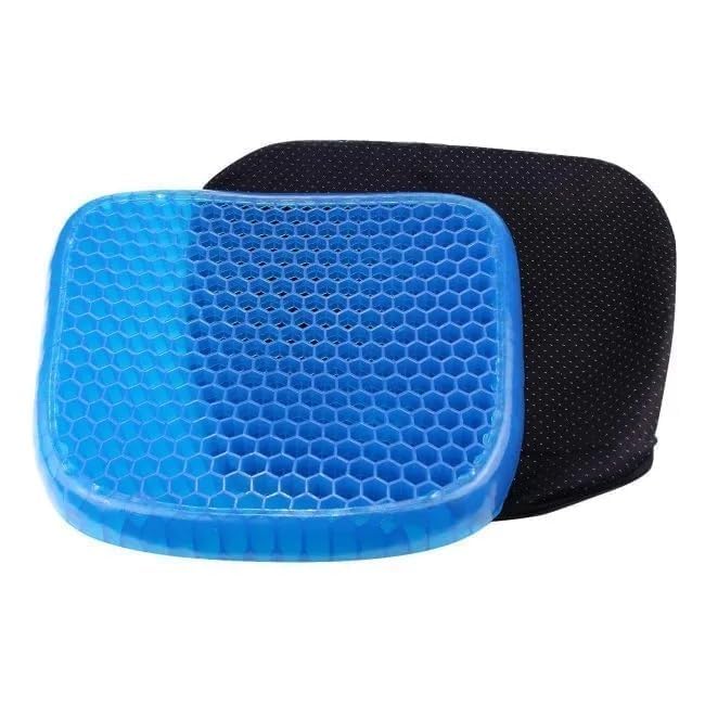 PRIVERA Egg Seater Cushion Seat Flex Pillow Gel Orthopedic Seat Cushion Pad for Car Office Chair Wheelchair or Pressure Sore Relief Ultimate Gel Comfort - Image 1