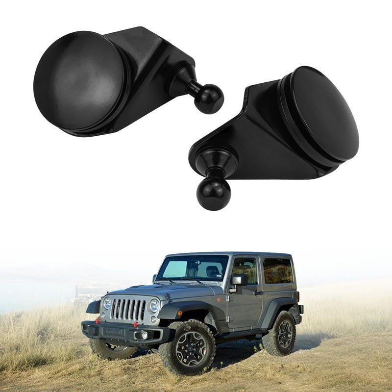 LIHAIPAI 4883496AA 4883497AA Left Right Liftgate Ball StudLift Glass Support Bracket Compatible with 19972006 Jeep Wrangler TJ 20072018 Jeep Wrangler JK - Image 2