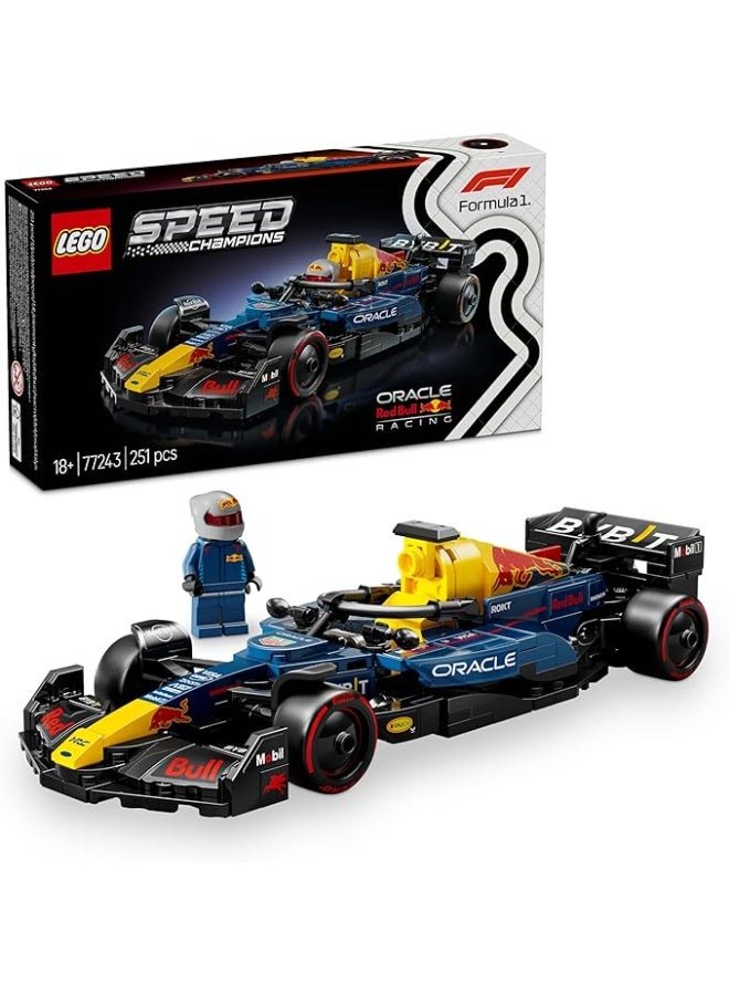 LEGO Speed Champions Oracle Red Bull Racing RB20 F1 Race Car Model with a Collectible Formula 1 Driver Minifigure - Display Set for Adult Motorsport & Racing Fans 77243 - Image 1