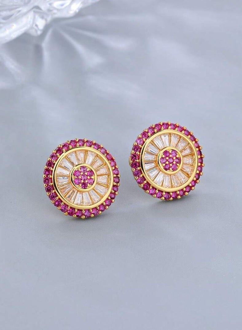 إيكوال حلق أذن نسائي صغير جداً بتصميم أنيق وعالي الجودة مرصع بالزركون - Image 3