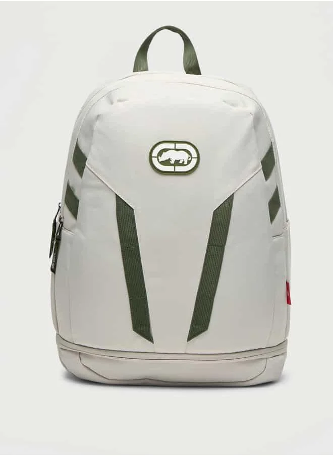 Ecko Unltd. Ecko Unltd Panelled Backpack with Adjustable Straps and Zip Closure