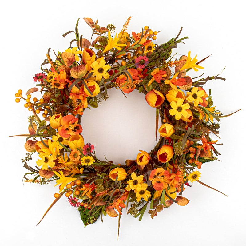 Yawwind 18 Inches Fall Wreath - Image 1