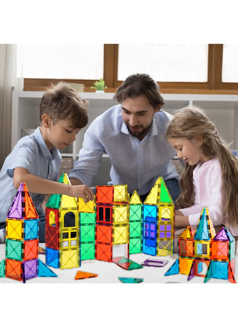 GRAFLO - GRAFLO Magnetic Building Tiles  70 Pcs Set of Vibrant 3D Blocks, Encourages Creative Construction, Promotes Educational Brain Development, Stimulates Imagination, STEM Toy for Kids 3+ Years - Image 1