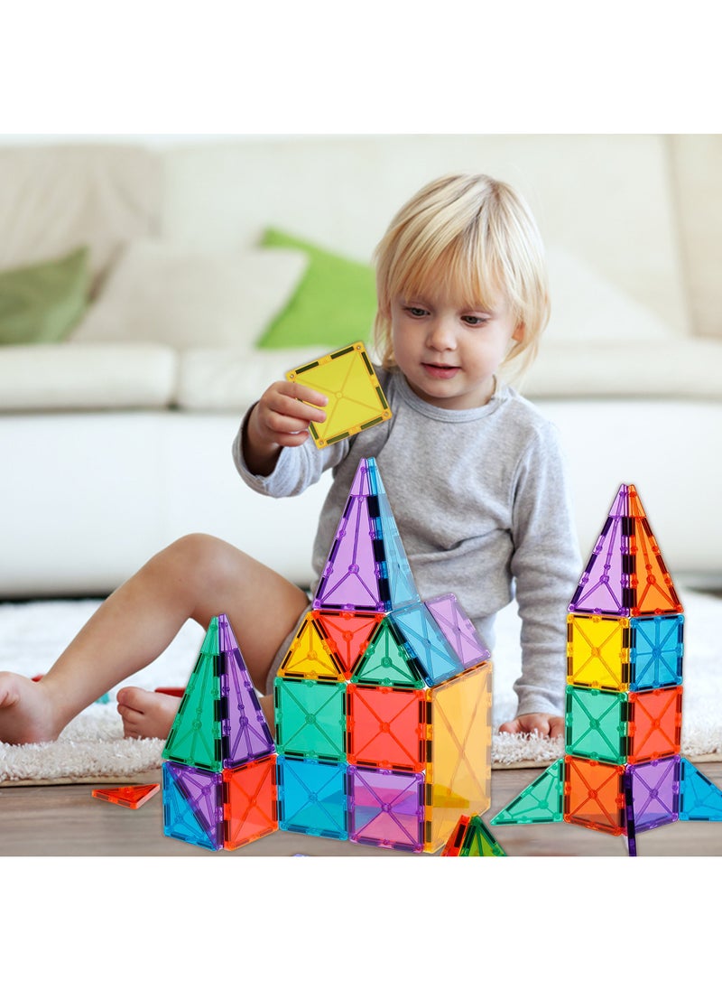GRAFLO - GRAFLO Magnetic Building Tiles  70 Pcs Set of Vibrant 3D Blocks, Encourages Creative Construction, Promotes Educational Brain Development, Stimulates Imagination, STEM Toy for Kids 3+ Years - Image 1