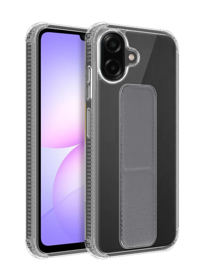 Wtech Samsung Galaxy A07 4G 2025 TPU Hand Grip Air Pillow Case Cover (MCGHTN) - Clear/Grey - Image 1