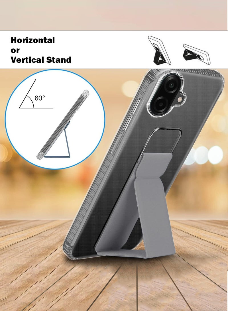 Wtech Samsung Galaxy A07 4G 2025 TPU Hand Grip Air Pillow Case Cover (MCGHTN) - Clear/Grey - Image 2