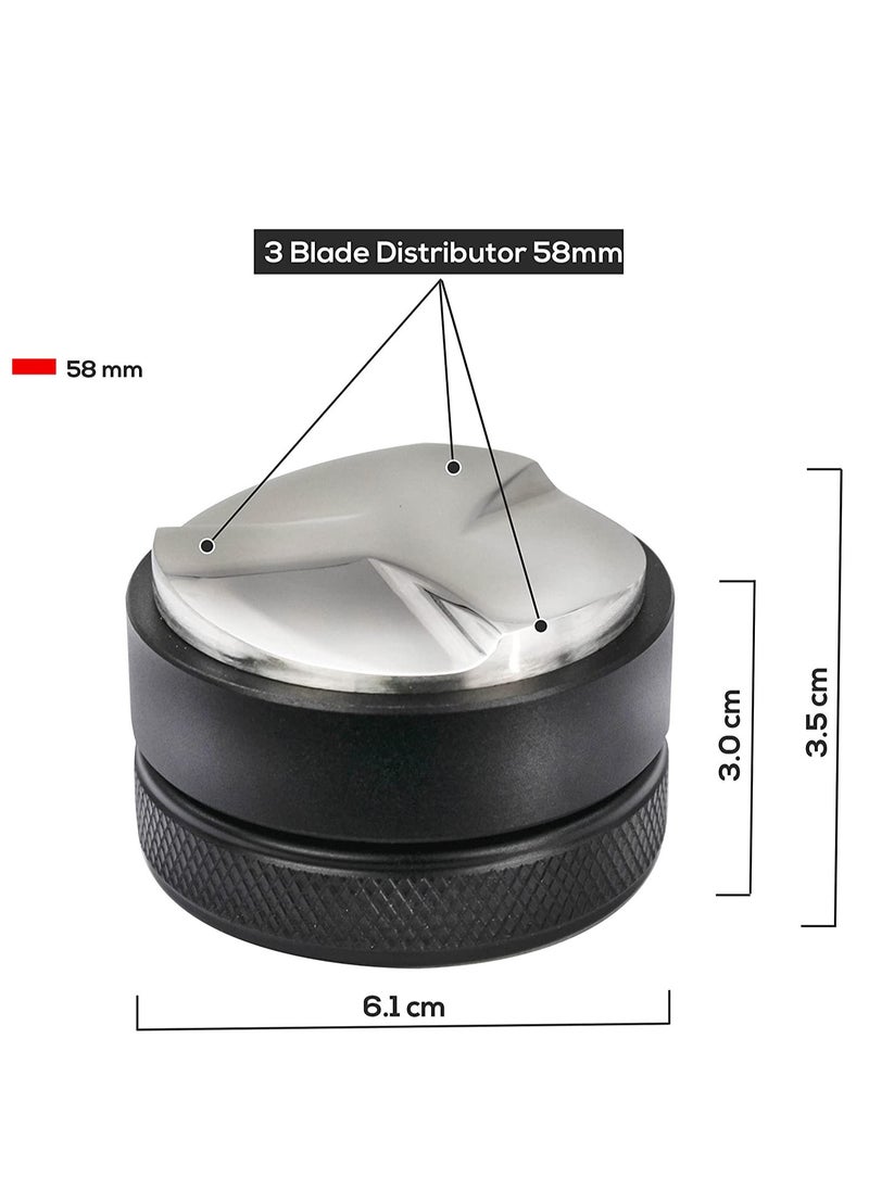Coffee Distributor 58mm Espresso Coffee Tamper Distributor Tool Leveler Espresso Machine Accessories