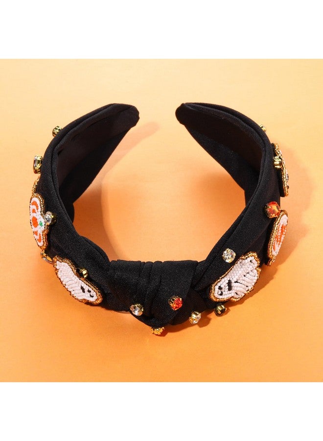ARATLENCH Halloween Headband Beaded Knotted Headband Halloween Accessories Pumpkin Bat Candy Halloween Costume Party Gift - Image 4