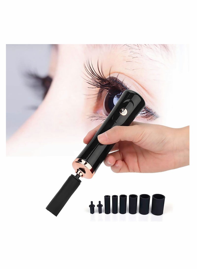 Generic Electric Eyelash Glue Shaker with 2 Connectors  6 Size Calibers for Even Mixing - Perfect for Eyelash Extensions (Black)  - Image 2