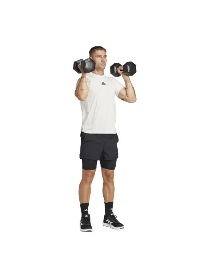 اديداس adidas GYM+ 2in1 SHORT Black Training SHORTS for Men - 2XS
