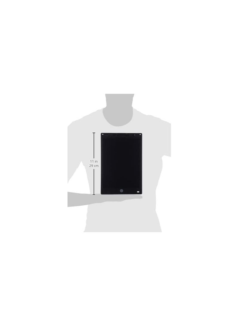 جهاز لوحي للكتابة بشاشة LCD للأعمال/الطلاب (أسود) - 12 بوصة - Image 2