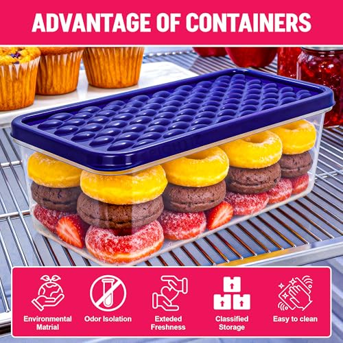 Eightiz Tight Plastic Food Fridge Storage Containers Set for Kitchen | Pantry Organizers Accessories Items,Storage Boxes Dishwasher,Freezer Safe Durable, and Space-Saving (1200 ML, Pack of 2) - Image 2