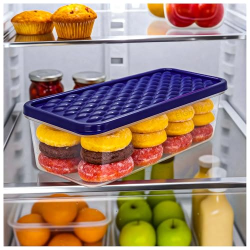 Eightiz Tight Plastic Food Fridge Storage Containers Set for Kitchen | Pantry Organizers Accessories Items,Storage Boxes Dishwasher,Freezer Safe Durable, and Space-Saving (1200 ML, Pack of 2) - Image 4