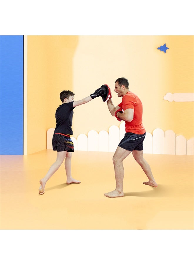 HOMESTAR 2 Pcs Curved Punching Mitts, Boxing Pads, Hand Target Boxing Pads, Training Focus Pads for Kickboxing, Muay Thai, MMA Martial Art UFC, Red - Image 4