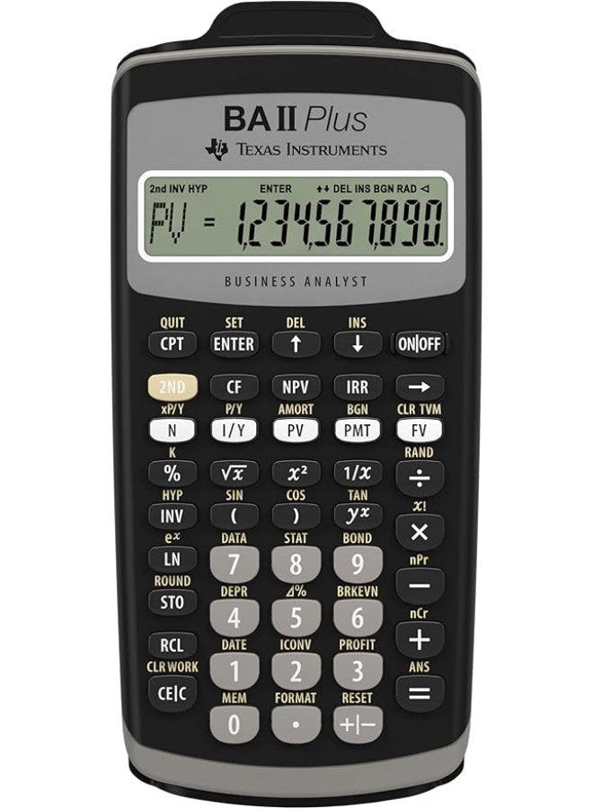 TEXAS INSTRUMENTS BA II Plus Financial Calculator Black - Image 2