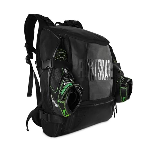 Bont Skates - Multi Sport Skate Backpack Travel Bag - Inline Ice Roller Speed Skating (Black) - Image 5