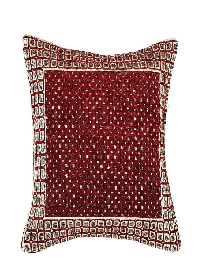Jayvaam Sofa Cover with Cushion Cover and Table Cover - 3 Seater and 2 Seater Sofa Covers with Arm Set 16 Pcs - 3+1+1 Panels for Home Living Room Sofa Couch Decor (Maroon), Chenille - Image 5