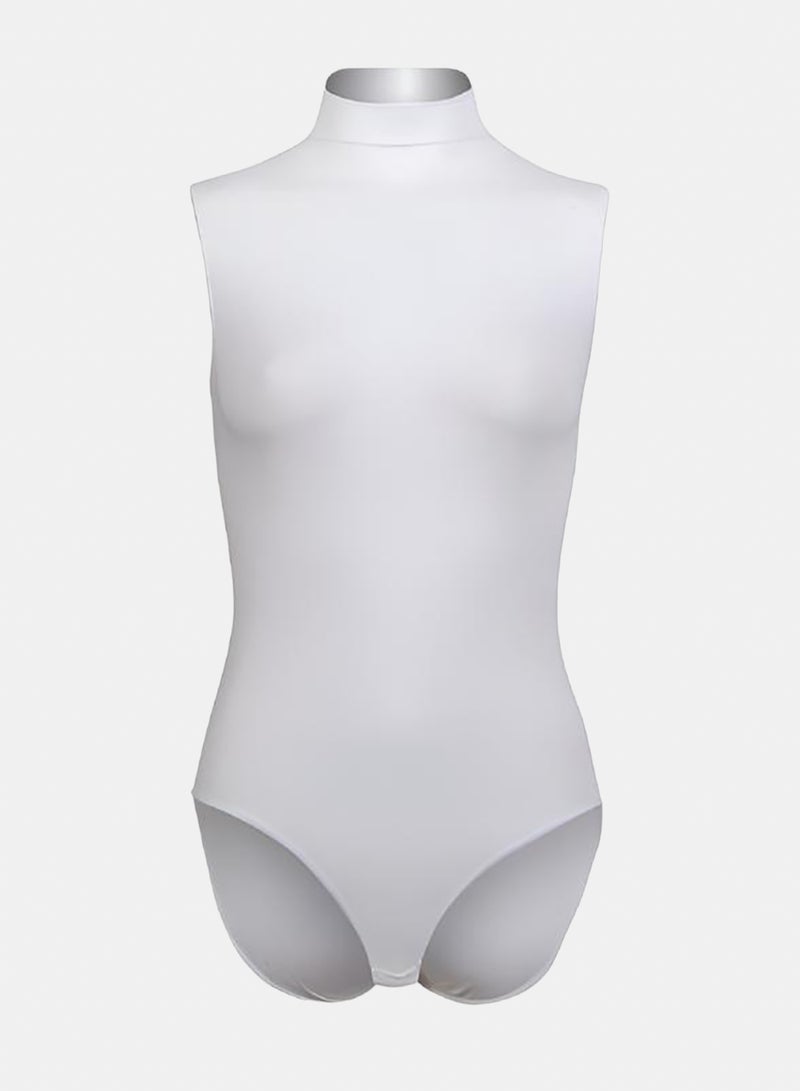 Silvy Lycra Wave1 High Neck Sleeveless Bodysuit Underwear - Image 1