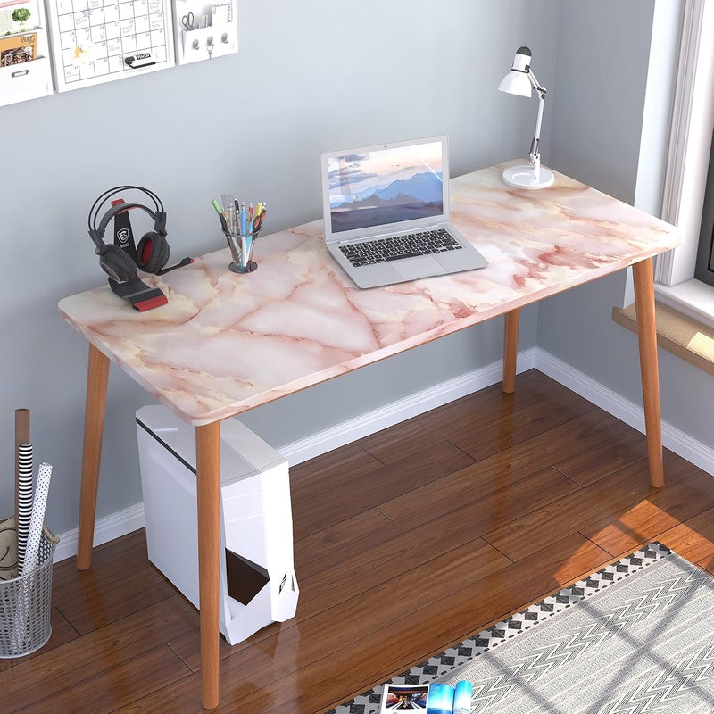 VOLEAAR Light Pink Marble Contact Paper 237 x 3937 Inches Peel and Stick Wallpaper Vinyl Waterproof Self Adhesive Marble Look Wall Paper for Wall Countertops Backplane - Image 5