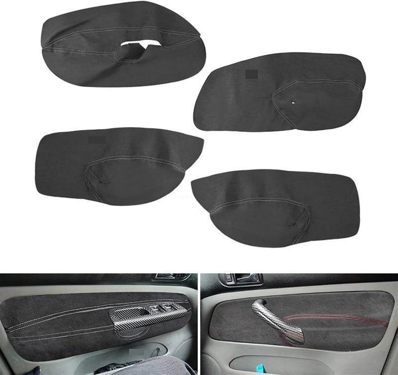 QASULER Suede Leather Door Armrest Cover for VW Models - Image 3