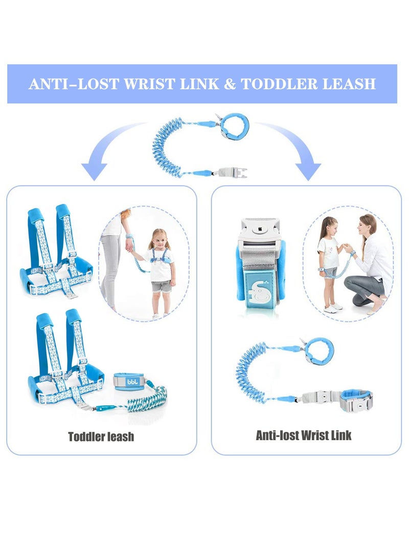Excefore Toddler Leash for Walking, Toddler Safety Harnesses Leashes, Safety Harness with Lock for Kids, Anti Lost Wrist Link Safety Wrist Link - Image 2