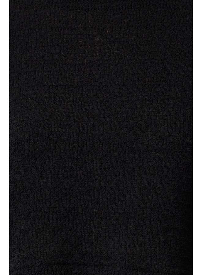 trendyol Black Crop Bat Sleeve Knitwear Sweater TWOAW25KZ00221 - Image 3