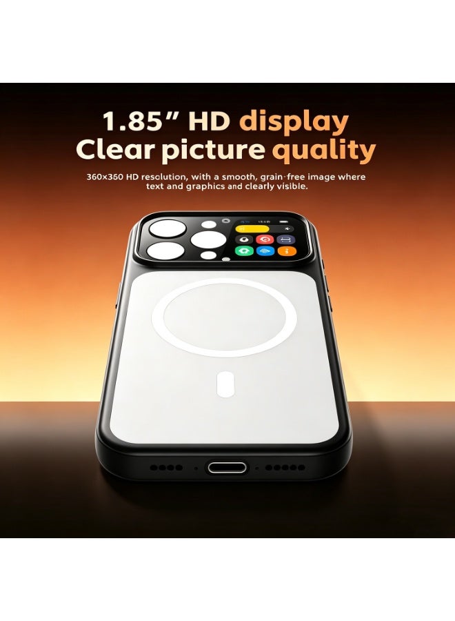 Mobile Phone Case, Suitable For Apple 16promax Smart Phone Case With Screen Custom Photo Taking And Same Screen Transparent Protective Cover - Image 2