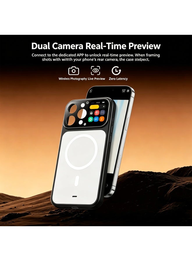 Mobile Phone Case, Suitable For Apple 16promax Smart Phone Case With Screen Custom Photo Taking And Same Screen Transparent Protective Cover - Image 3