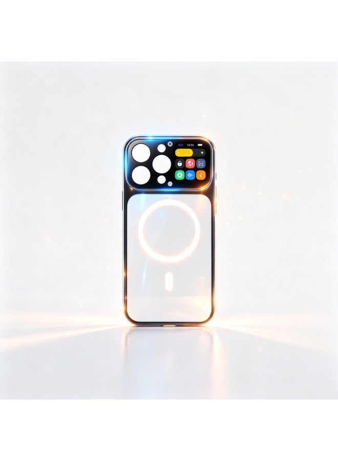 Mobile Phone Case, Suitable For Apple 16promax Smart Phone Case With Screen Custom Photo Taking And Same Screen Transparent Protective Cover - Image 1