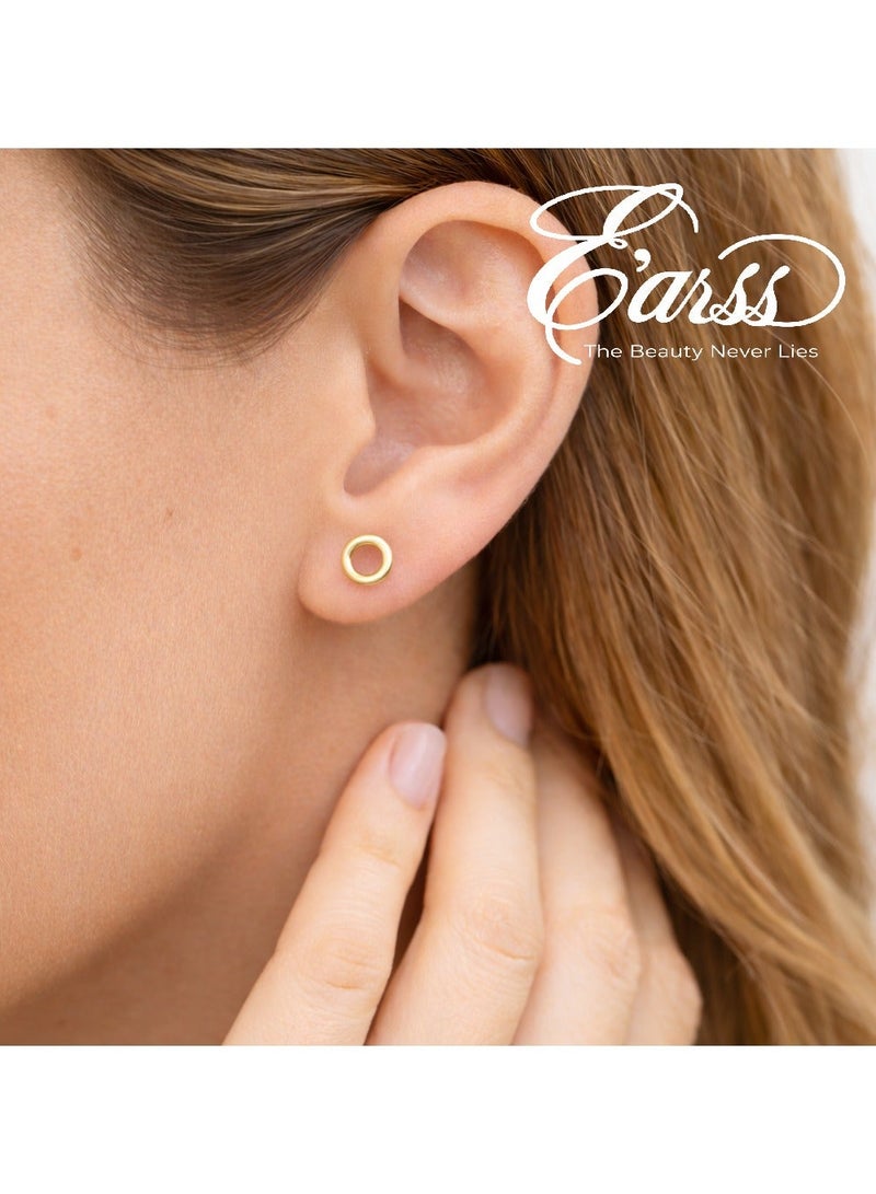 ايرس فتح مسمار الدائرة الذهبية | ستانلس ستيل | مطلية بالذهب عيار 18 قيراط - Image 4