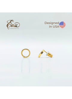 Open Gold Circle Stud | Stainless Steel | 18K Gold Plated - pzsku/ZE2B57F9394E20F70C2D2Z/45/_/1735989511/e6bd7ae4-449b-4420-a8ed-33ddc17ee74e