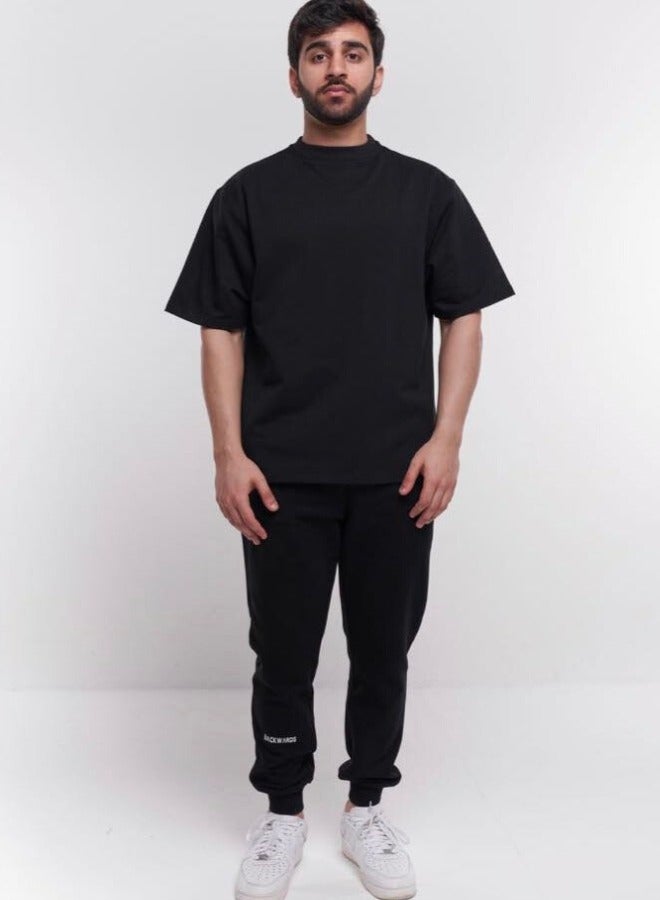 Mei Stylish Unisex Vintage Casual Loose Shoulder Oversize Crew Neck Shaded Short Sleeve T-shirt - Image 1