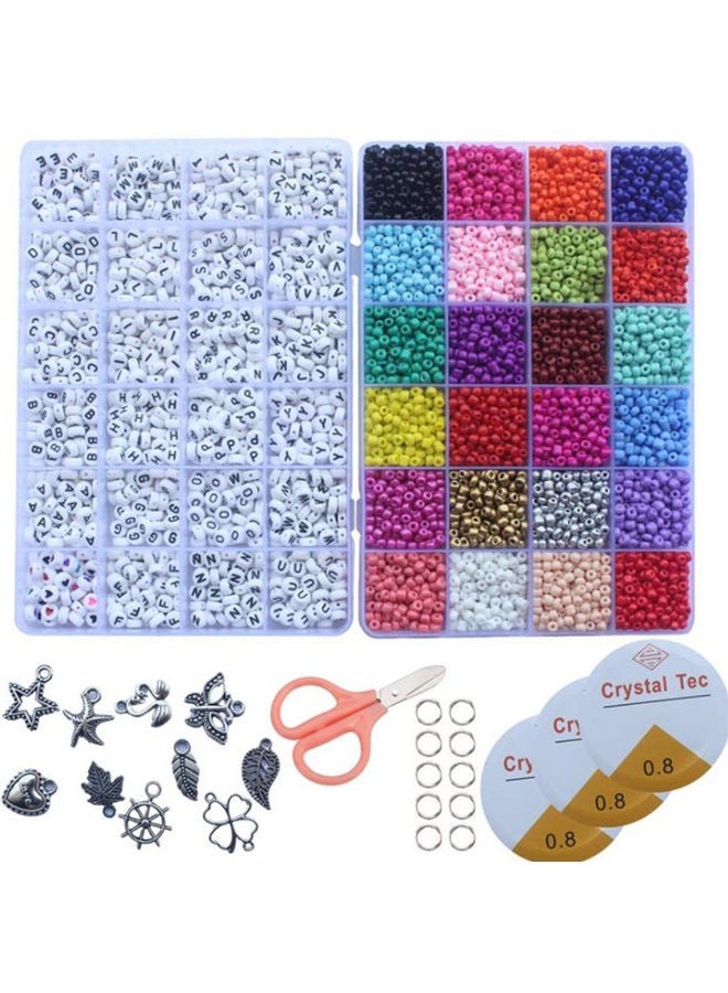 NIBEMINENT 5000-Piece DIY Glass And Alphabet Bead Set - Image 1