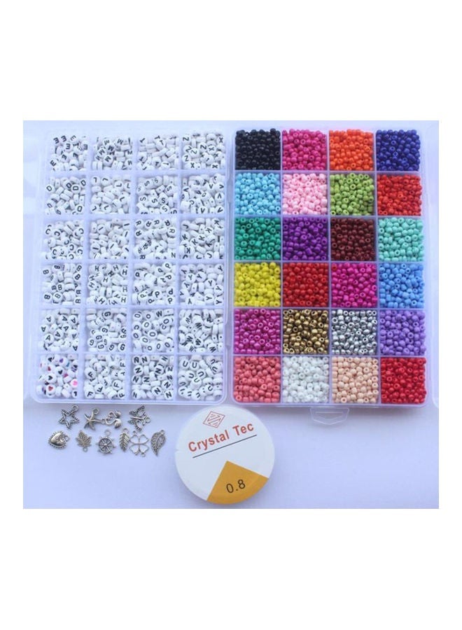 NIBEMINENT 5000-Piece DIY Glass And Alphabet Bead Set - Image 3