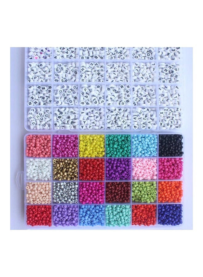 NIBEMINENT 5000-Piece DIY Glass And Alphabet Bead Set - Image 4