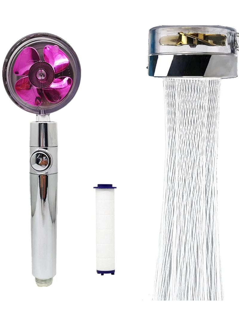 Zikra High Pressure Water Saving Shower, Shower Head, 360 Degrees Rotating Shower Head Propeller Driven Handheld Shower Head High Pressure, Excellent Replacement for Bath Showerhead - Image 1