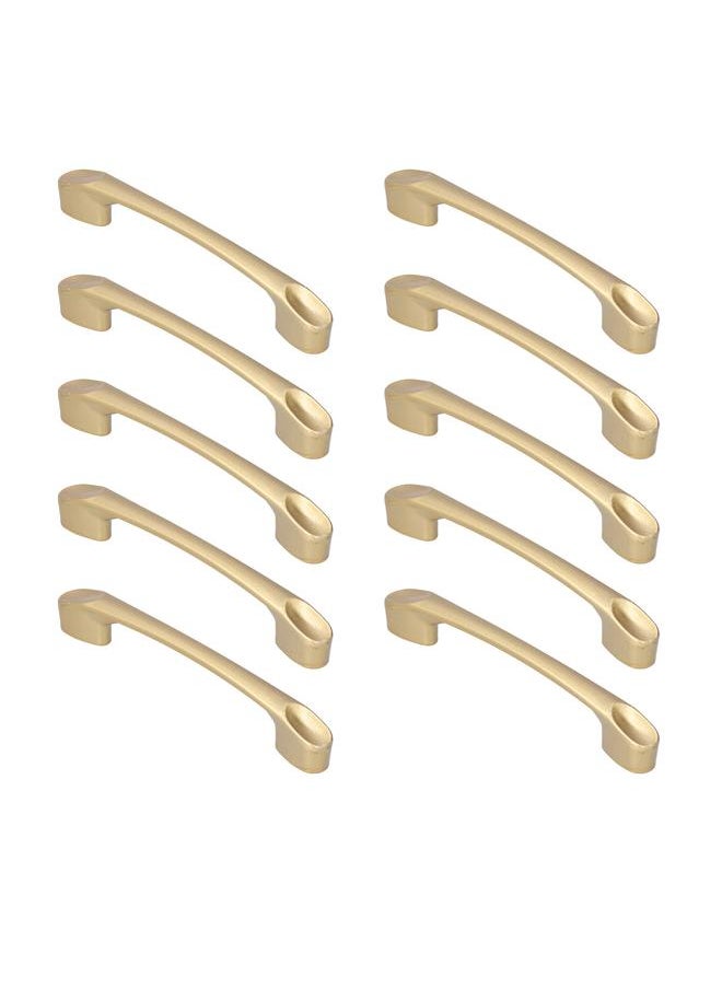 Thoraya 10 Set Golden Cabinet Handle Modern Drawer Pull for Wardrobe Shoe Cabinet Door Home Kitchen  - Image 3