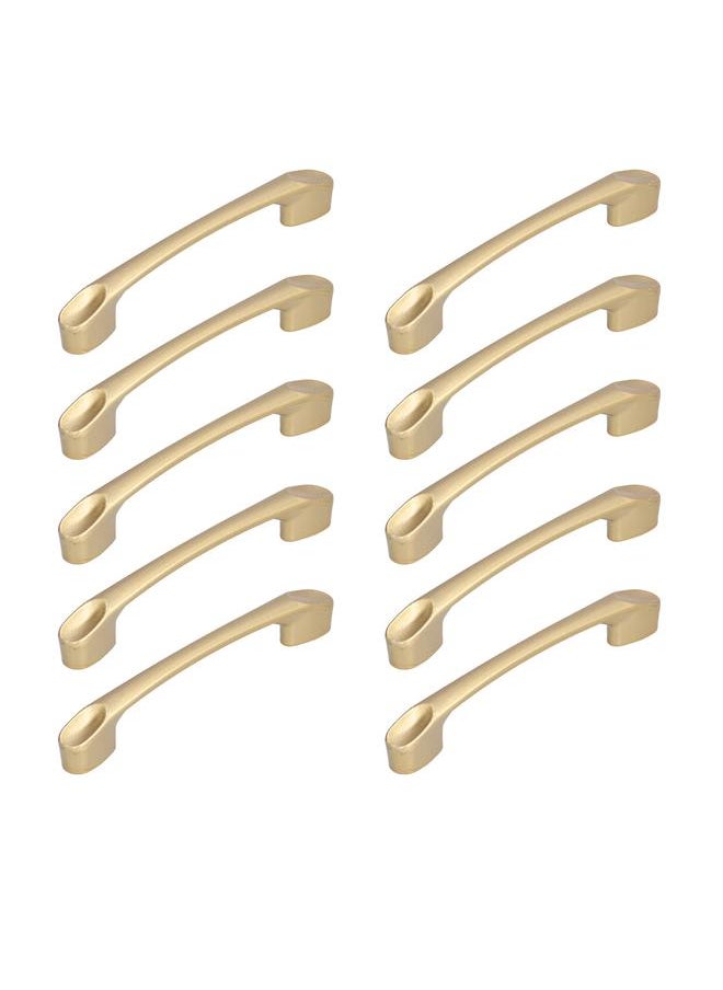 Thoraya 10 Set Golden Cabinet Handle Modern Drawer Pull for Wardrobe Shoe Cabinet Door Home Kitchen  - Image 2