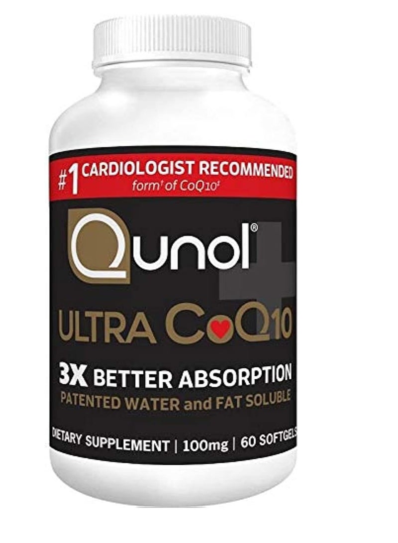 Qunol Ultra CoQ10, 100mg, 60 Softgels 2 Months Supply - Image 1