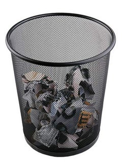 Seville Classics AKDC Small Cylinder Trash Can for Home or Office, 6 Gallon Mesh Round Bins, Lightweight, Steel Wastebasket Set for Garbage or Recycle, 3-Pack, (Multicolor)  - Image 3