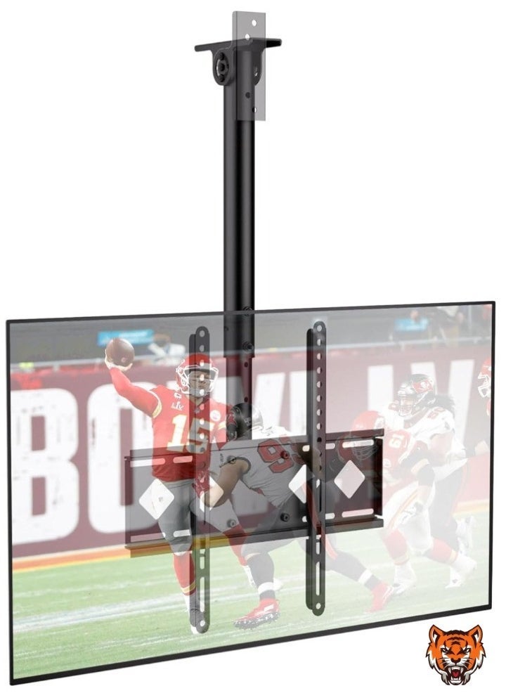TIGER "Ceiling TV Mount Bracket for 26''-65'' Flat Screen TVs, Adjustable Height with Full Motion 360° Rotation, Tilt, Swivel, and Flip Down Design" - Image 1