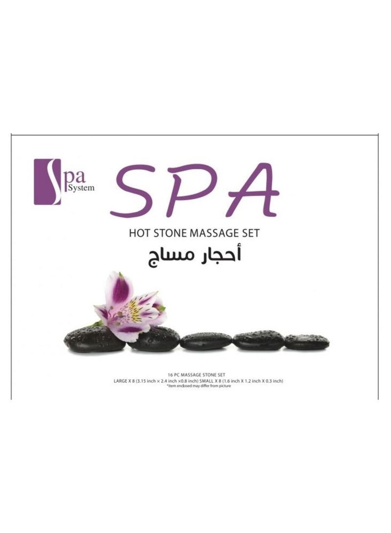 Spa System 17-piece massage stones - Image 1
