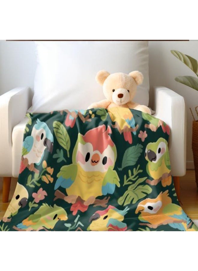 general Baby and children's cartoon flannel thin blanket (warm and comfortable, suitable for sleep, game use) 70cm*100cm - Image 3