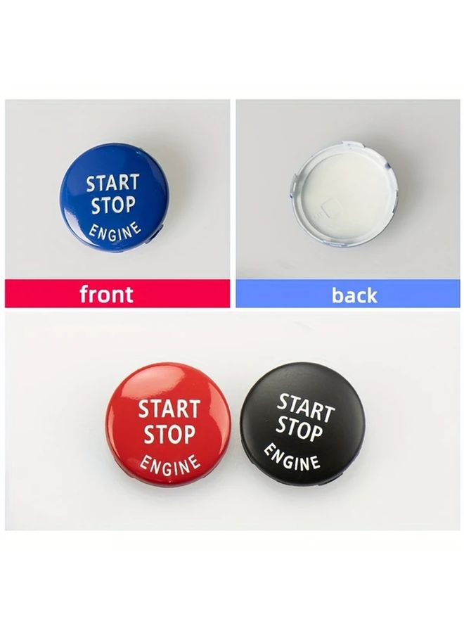 One Touch Start Button Ignition Switch with Ring Black Silvery Color Direct Fit Replacement - Image 5