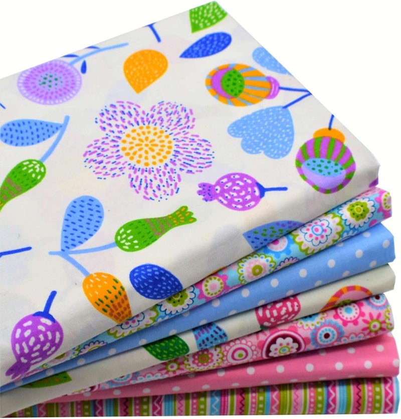 iNee Floral Fat Quarters Quilting Fabric Bundles for Quilting Sewing Crafting, 18 x 22 inches, (Floral) - Image 1