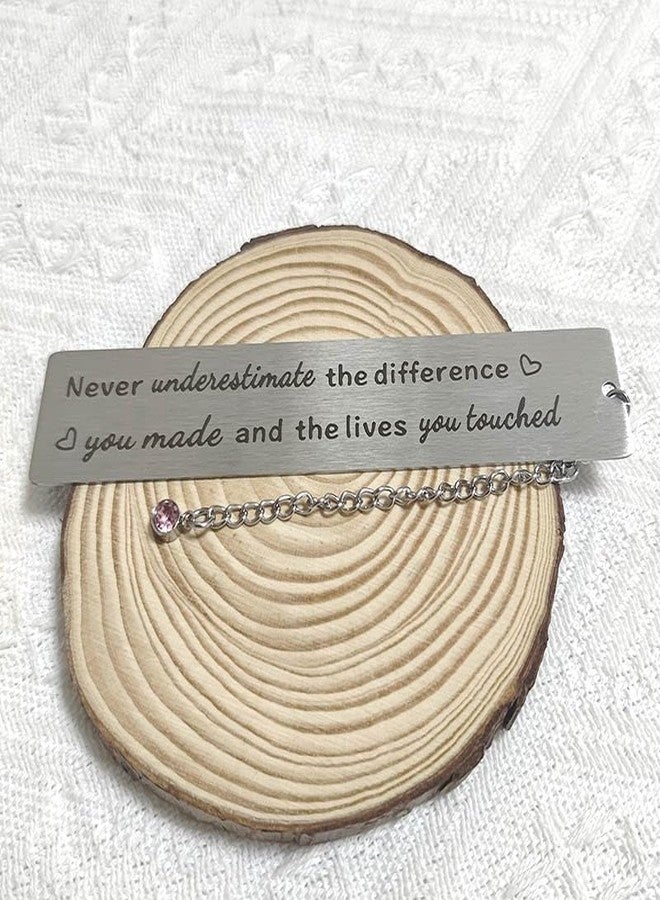 RFTWXHPN Coworker Colleague Appreciation Thank You Gifts Bookmark for Women Employees Volunteers Never Underestimate the Difference You Made Book Mark for Staff Social Workers Gifts - Image 4