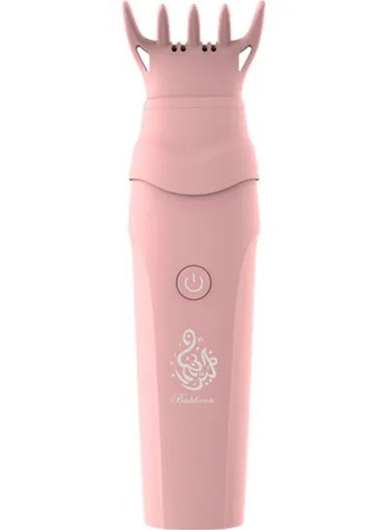 Electronic Portable Incense Burner with Hair comb Pink - Image 3