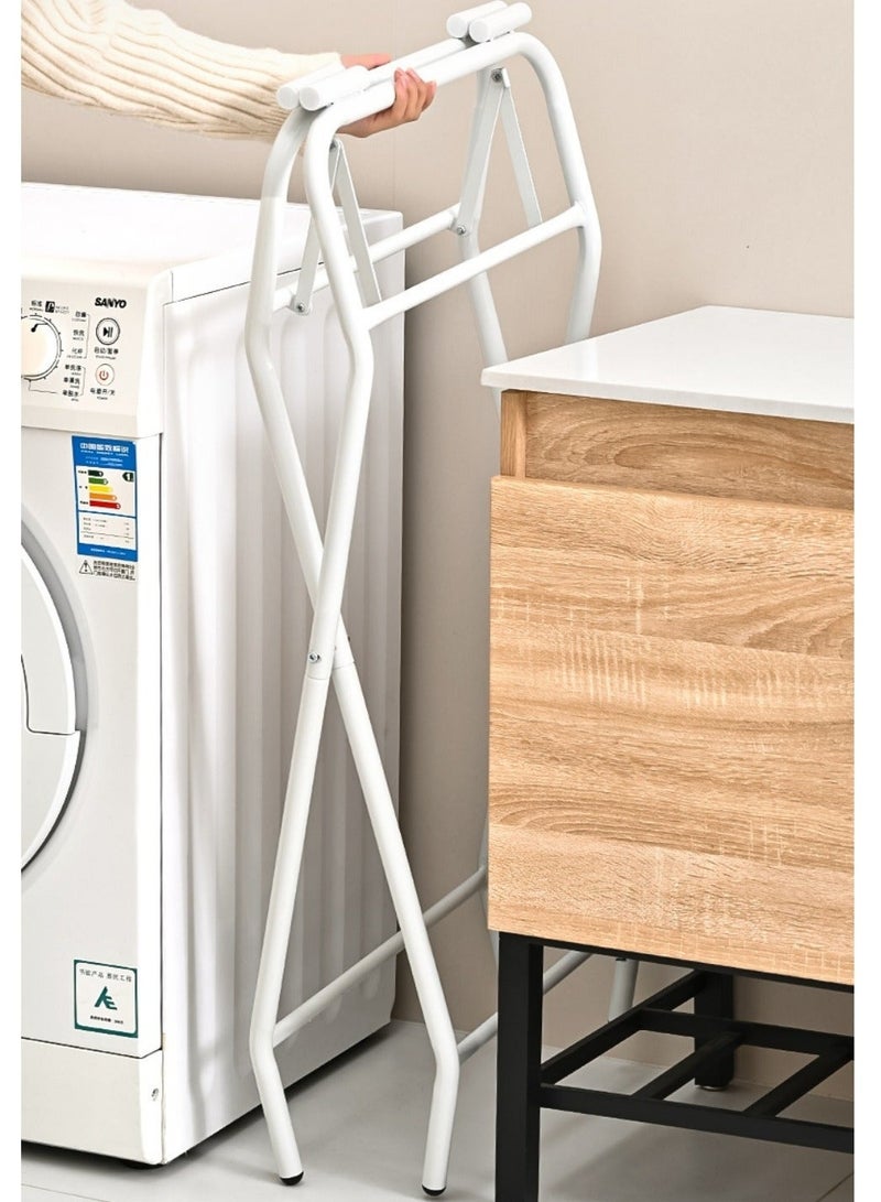 والالا مجموعة حامل حوض استحمام للأطفال حديثي الولادة 7 في 1 مع صندوق هدايا وطاولة استحمام ورضاعة مقاومة للانحناء (تتضمن غطاء شامبو، مغرفة، دلو، رف استحمام، مغسلة، حوض استحمام، حامل حوض استحمام) - Image 2