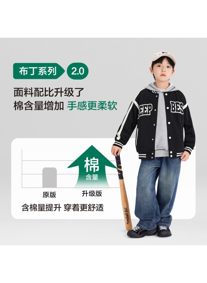 Zuoxi Boys' Baseball Jacket Spring/autumn Coat Children's Fall Clothing Trendy Durable Sports Jacket For Big Kids & Boys Stylish Outerwear - Image 5